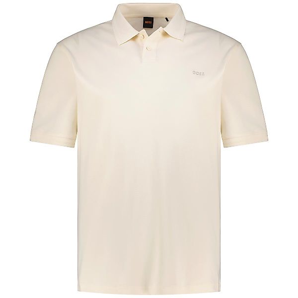 BOSS Poloshirt aus Baumwoll-Jersey Farbe beige Größe: 5XL günstig online kaufen