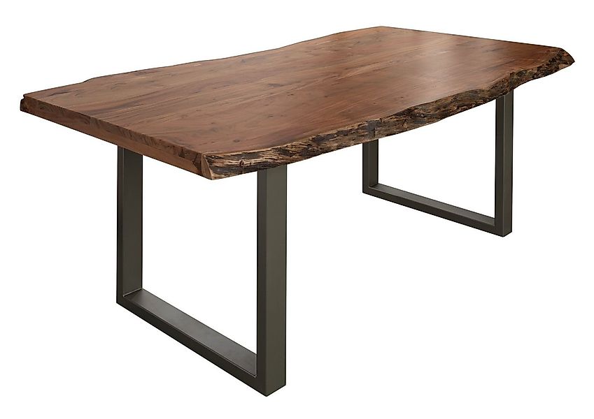 Massivmoebel24 Baumkantentisch FREEFORM (Baumtisch Akazie 180x90x77 günstig online kaufen