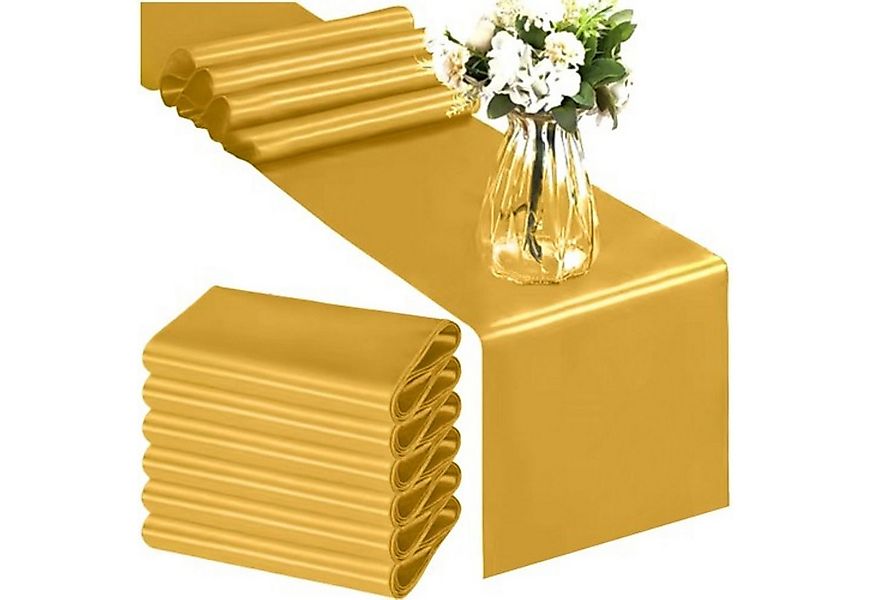 Ruhhy Tischläufer Festlicher Tischläufer Gold 900 x 36 cm – edle Optik (Lux günstig online kaufen