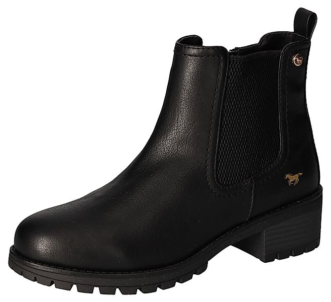Mustang Shoes Chelseaboots, Stiefelette, Blockabsatz, mit günstig online kaufen