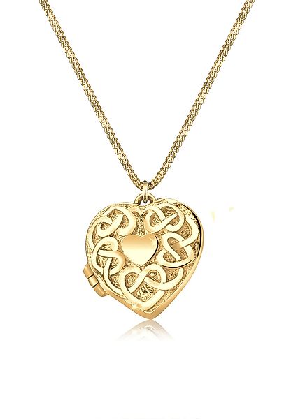 Elli Kette mit Anhänger Herz Medaillon günstig online kaufen