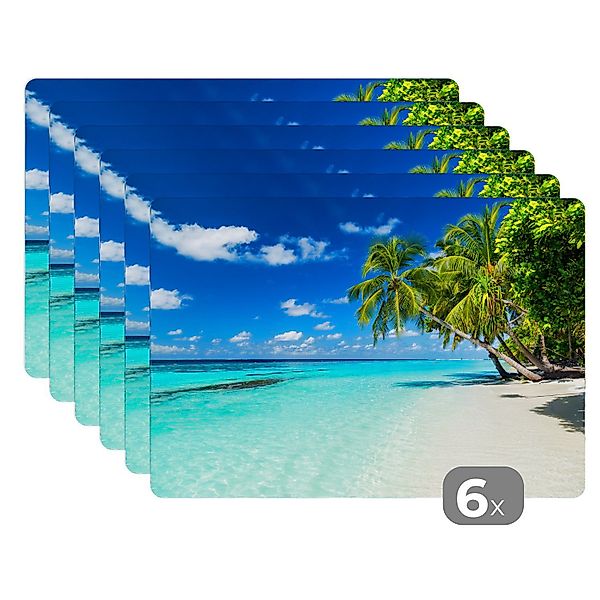 MuchoWow Platzset Palmen - Strand - günstig online kaufen
