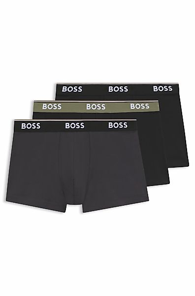 BOSS Trunk "3P Power" Packung, 3 Stk. mit BOSS Schriftzug auf dem Bund günstig online kaufen