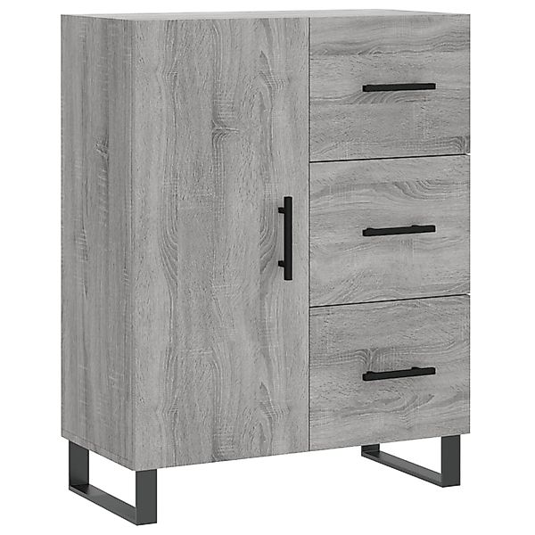 vidaXL Sideboard Grau Sonoma 69,5x34x90 cm Holzwerkstoff 827946 günstig online kaufen