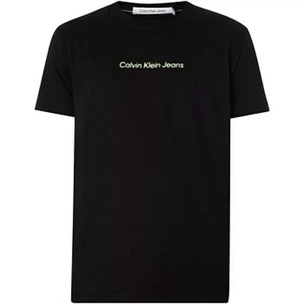Calvin Klein Jeans  T-Shirt T-Shirt mit verspiegeltem Logo auf der Rückseit günstig online kaufen