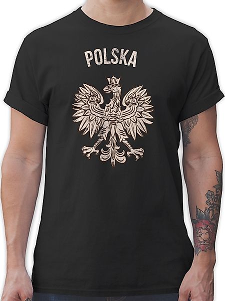 Shirtracer T-Shirt Polska Polnisches Adlerwappen Polen günstig online kaufen
