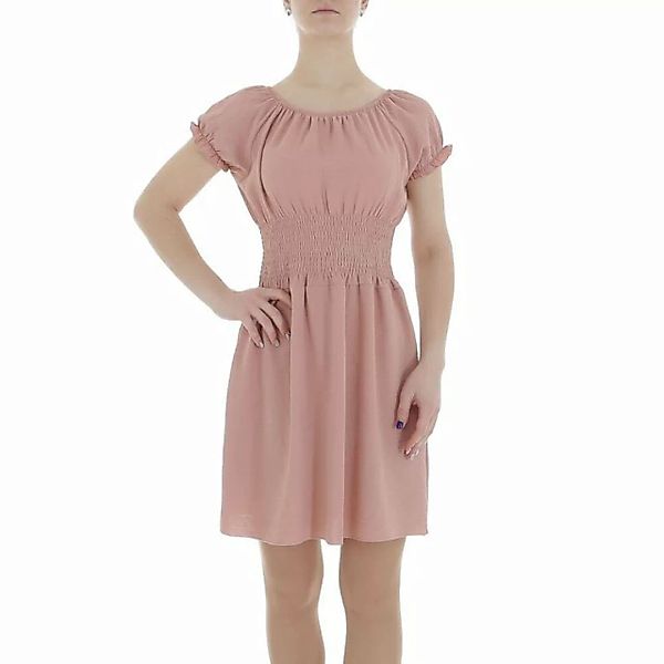 Ital-Design Sommerkleid Damen Freizeit (86164461) Kreppoptik/gesmokt Minikl günstig online kaufen