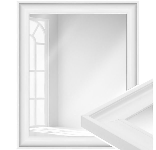 WANDStyle Wandspiegel H230, Weiß, aus Kunststoff im Stil Modern günstig online kaufen