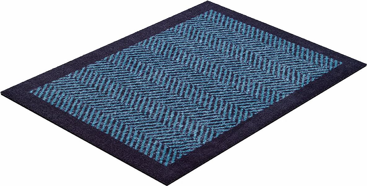 Grund Fußmatte "Herringbone" rechteckig 8 mm Höhe Schmutzfangmatte mit Bord günstig online kaufen