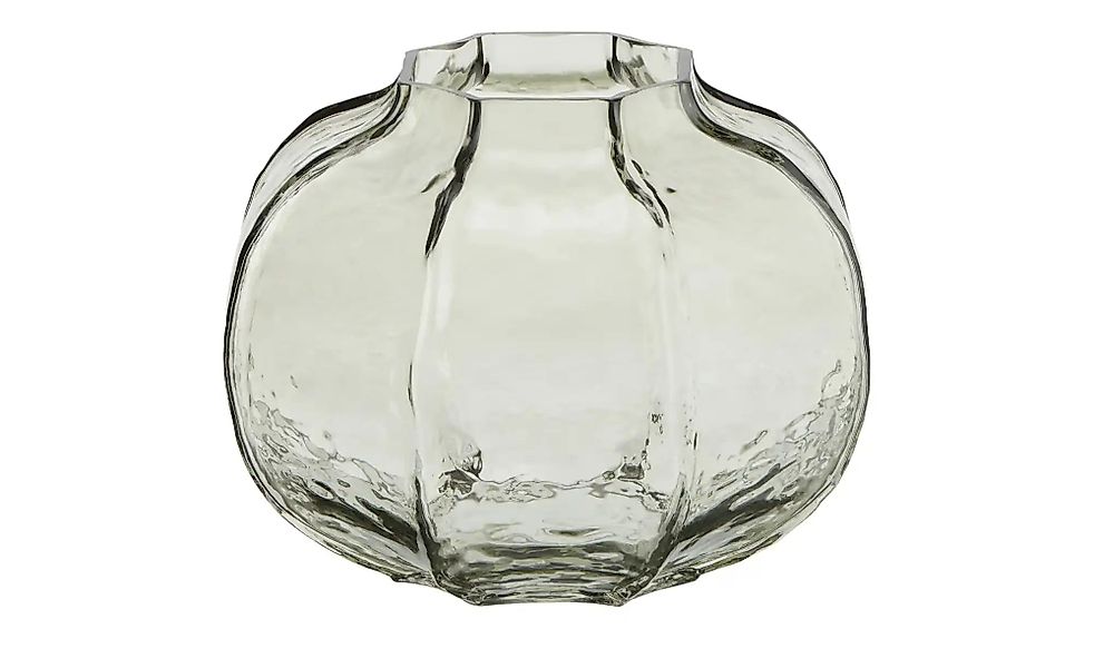 HOME STORY Vase ¦ grau ¦ Glas ¦ Maße (cm): H: 18  Ø: 23 Accessoires > Vasen günstig online kaufen