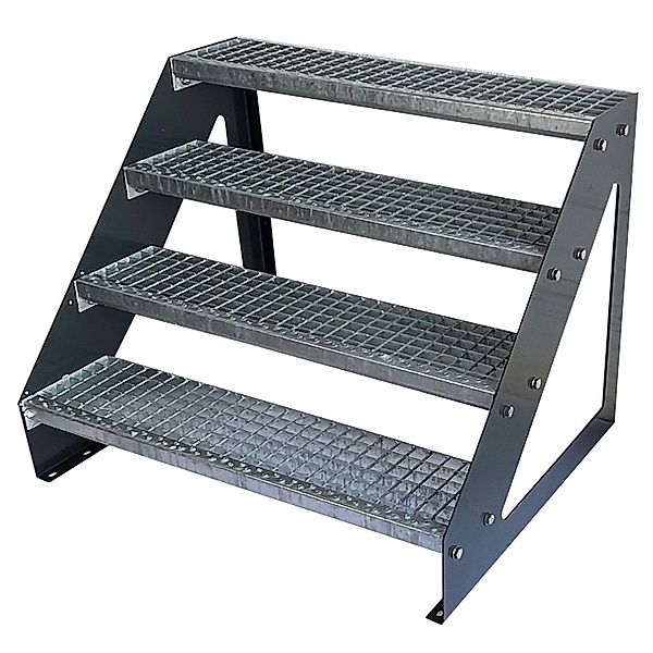 Kaminbau Mierzwa Außentreppe Premium Treppe Anthrazit günstig online kaufen