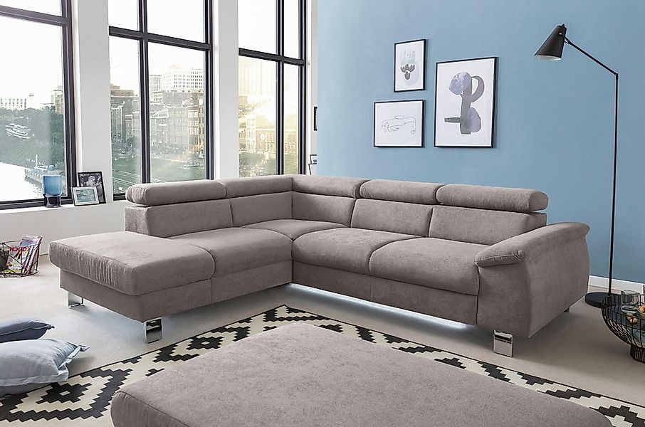 COTTA Polstergarnitur "Komaris L-Form", (Set), Set bestehend aus: Ecksofa m günstig online kaufen