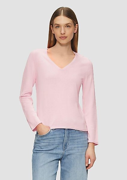 s.Oliver Strickpullover Feinstrickpullover mit V-Ausschnitt und günstig online kaufen