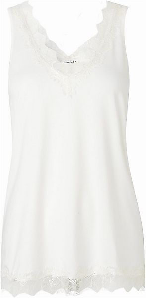 rosemunde Spitzentop Billie Tank Top Vintage-Spitzenbesatz an V- Ausschnitt günstig online kaufen