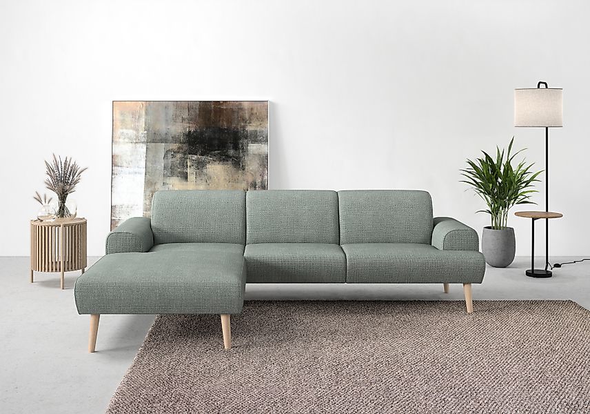 andas Ecksofa »Swift Scandic Design, Federkern für hohen Sitzkomfort, L-For günstig online kaufen