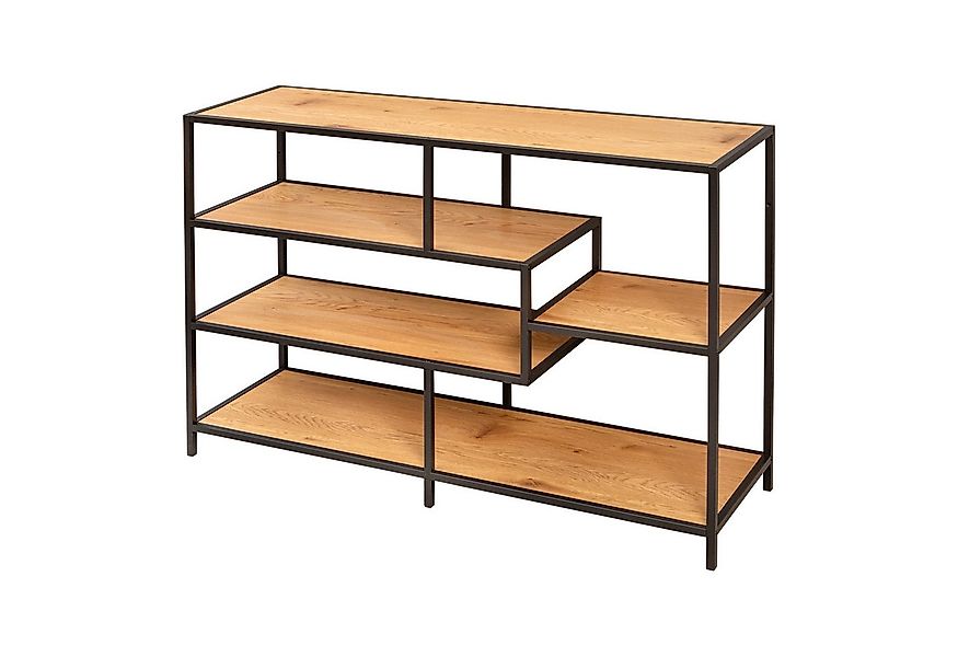 riess-ambiente Standregal SLIM LINE 115cm natur / schwarz, Einzelartikel 1- günstig online kaufen