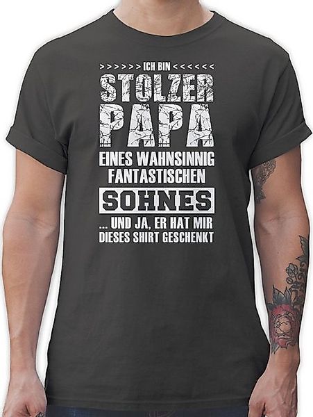 Shirtracer T-Shirt Stolzer Papa Fantastischer Sohn Papa günstig online kaufen