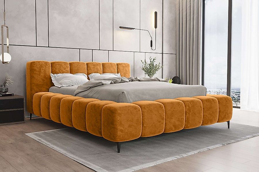 99rooms Polsterbett Cozy (Schlafzimmerbett, Bett), 140/160/180x200 cm, mit günstig online kaufen