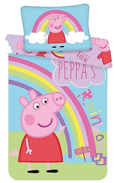 Peppa Pig Kinderbettwäsche Peppa Wutz Kinderbettwäsche 100 x 135 + 40 x 60 günstig online kaufen