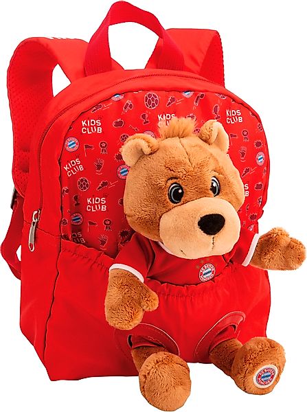 Nici Kinderrucksack "FC BAYERN MÜNCHEN inklusive Plüsch Bär Berni 25 cm" günstig online kaufen