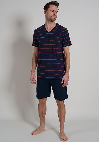 bugatti Shorty, 2 Stk. V-Ausschnitt, Langarm, lange Hose, Streifendesign, B günstig online kaufen