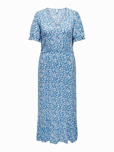 ONLY CARMAKOMA Sommerkleid CARCHIANTI S/S CALF DRESS WVN NOOS mit Volant günstig online kaufen