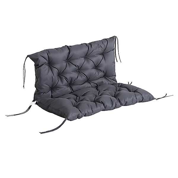 Outsunny Sitzkissen Gartenbank Auflage 100 x 98 x 8 cm, Polster aus Baumwol günstig online kaufen