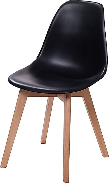 Essentials Stapelstuhl "Keeve", 1 St., schwarz, ohne Armlehne günstig online kaufen