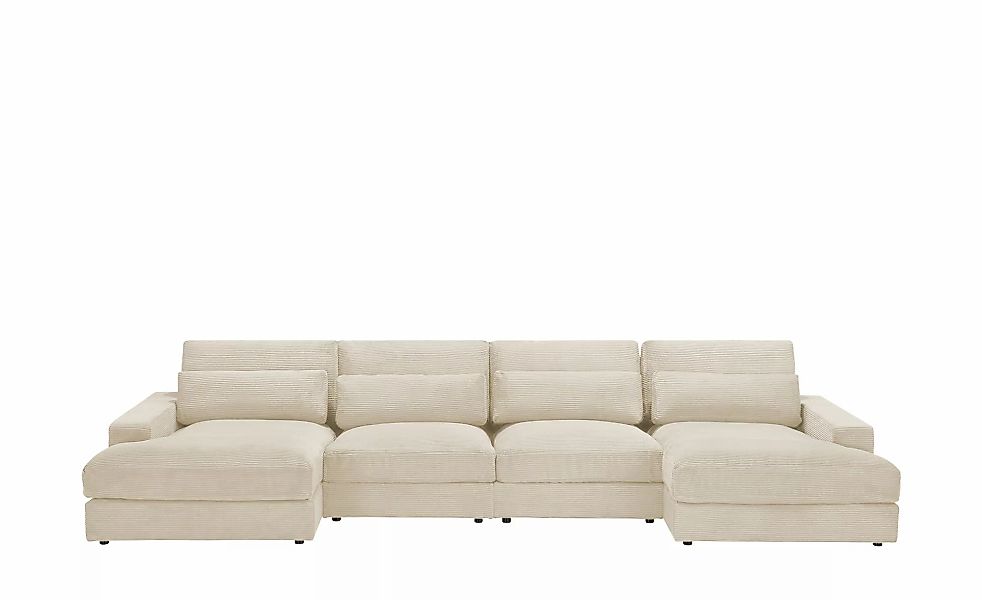 Wohnlandschaft  Branna ¦ creme ¦ Maße (cm): B: 412 H: 88 T: 164.0 Aktuelles günstig online kaufen