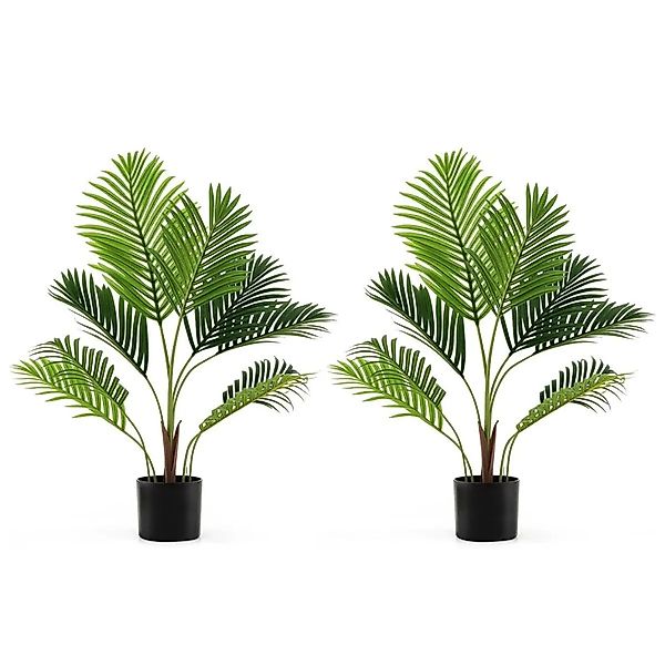 Costway Kunstpflanze Sakura mit Blüten In Rosa 118cm Pink günstig online kaufen