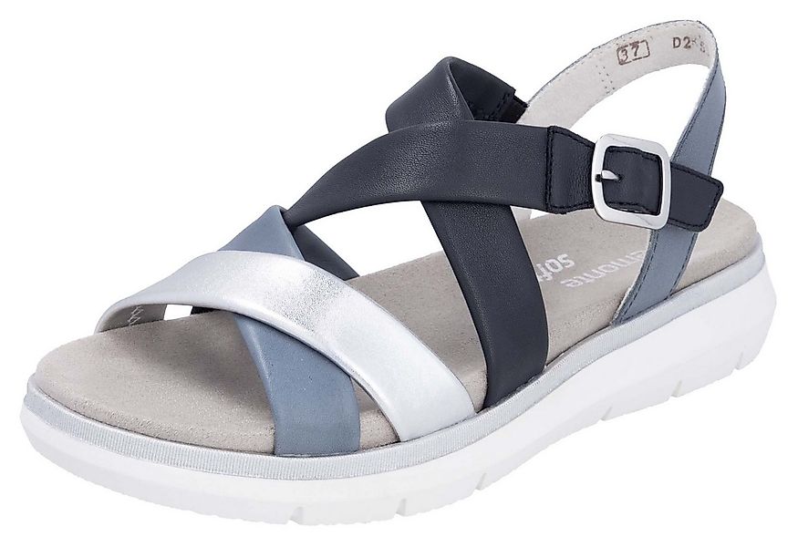 Remonte Elisabeth Hurley-Collection Riemchensandale, Keilabsatz, Sommerschu günstig online kaufen