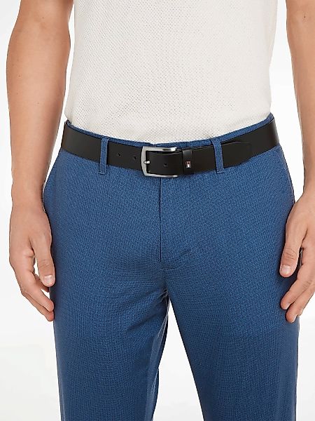 Tommy Hilfiger Ledergürtel "DENTON 3,5", Robuster Ledergürtel mit Flag-Labe günstig online kaufen