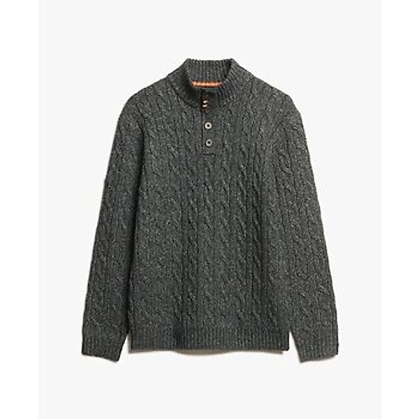 Superdry  Pullover Pull col boutonné torsadé günstig online kaufen