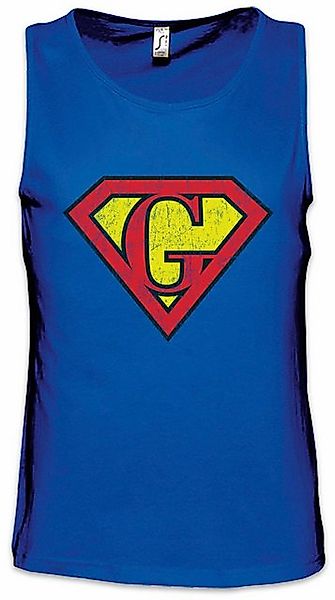 Urban Backwoods Tanktop Super G Ärmelloses T-Shirt Buchstabe Initialen Vorn günstig online kaufen