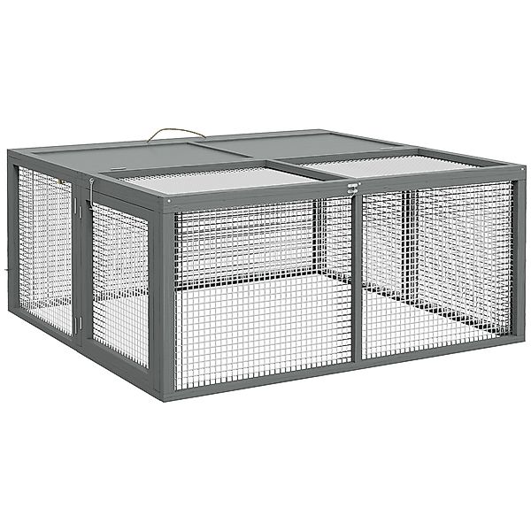 PawHut Kleintierstall Klappbar Kaninchenstall für Zwergkaninchen günstig online kaufen