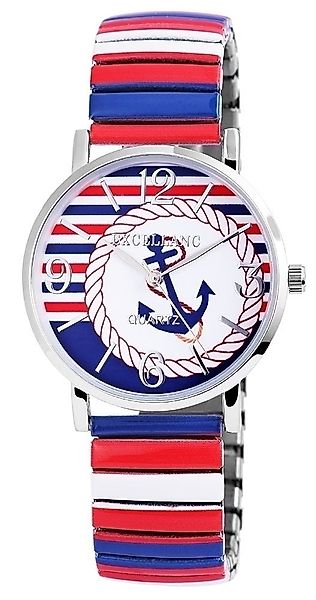 Excellanc Quarzuhr Selin Edelstahlzugband, maritim, Meer, günstig online kaufen