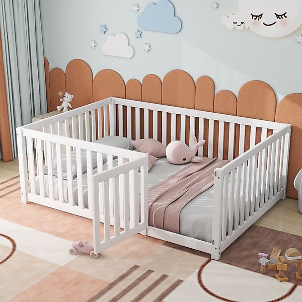 STILVORA Kinderbett 140x200 Babybett mit Matratze,Bettgestell günstig online kaufen