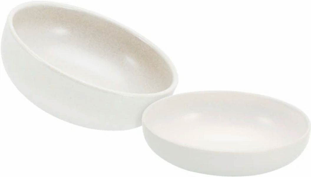 CreaTable Salatschüssel »Uno«, 2 tlg., aus Steinzeug, Vintage-Look, Ø 26 cm günstig online kaufen