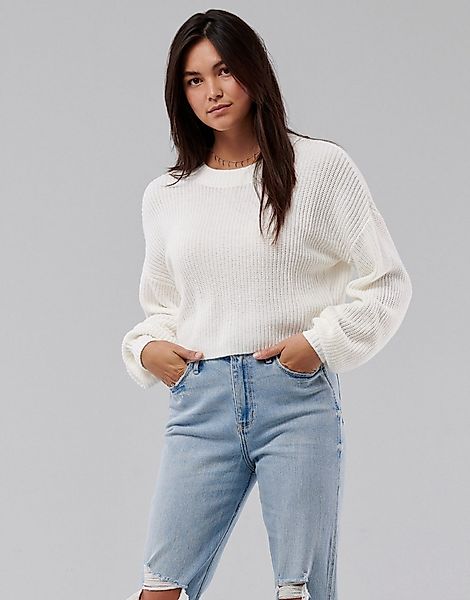 Hollister – Pullover in Weiß günstig online kaufen