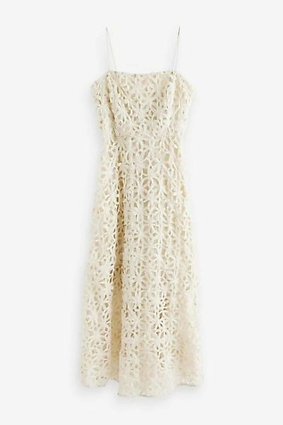 Next Trägerkleid Premium-Kleid mit Overlay und Blumendruck (1-tlg) günstig online kaufen