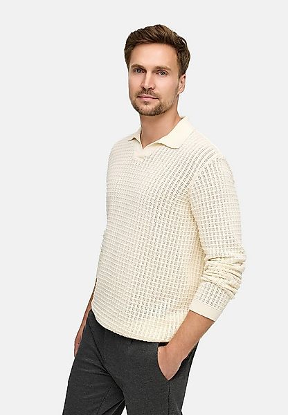 Jeff Strickpullover Herren JFLane polo Pullover Herrenpullover mit Polokrag günstig online kaufen