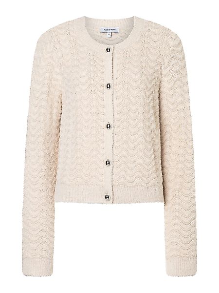 MORE&MORE Strickjacke weiche, flauschige Struktur-Strickjacke günstig online kaufen