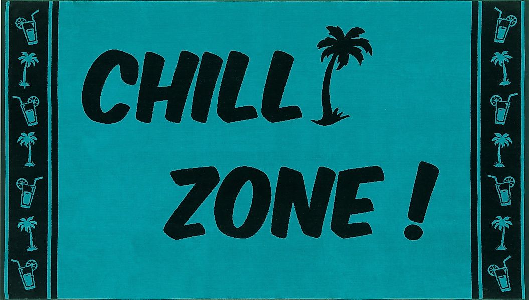Delindo Lifestyle Strandtuch Tropical chillzone, Baumwolle günstig online kaufen