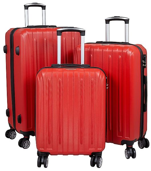 Trendyshop365 Kofferset Dallas, 4 Rollen, (Hartschale, günstig online kaufen