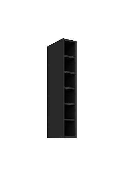 Küchen-Preisbombe Hängeschrank Regal 15 cm Schwarz günstig online kaufen