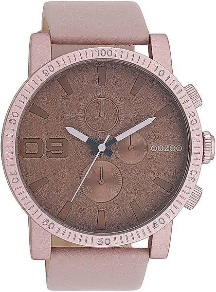 OOZOO Quarzuhr C11218, Armbanduhr, Herrenuhr, Lederarmband, Chrono-Look günstig online kaufen