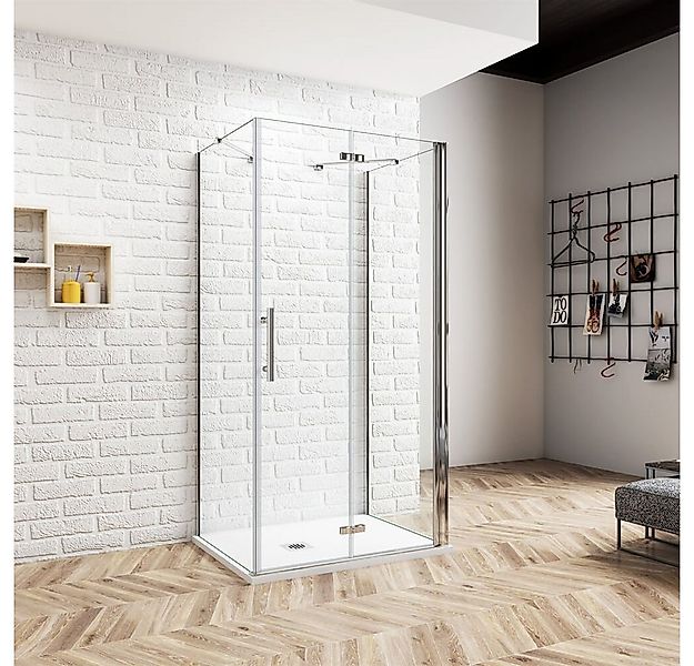 duschspa Komplettdusche 185cm U-Form Dusche Duschkabine Duschtür Scharniert günstig online kaufen