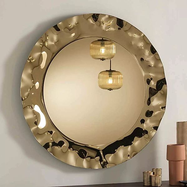 Glasrahmen Spiegel in Bronzefarben modernem Design günstig online kaufen