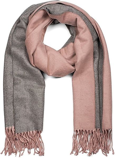 styleBREAKER Modeschal 2-Farbiger Schal mit Fransen, (1-St) günstig online kaufen