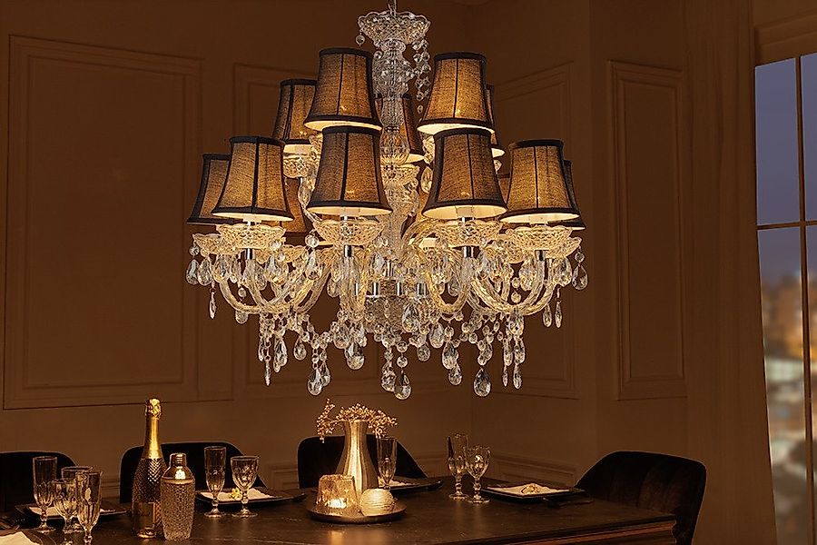 riess-ambiente Kronleuchter CRYSTAL XL 80cm klar (transparent) · Hängeleuch günstig online kaufen